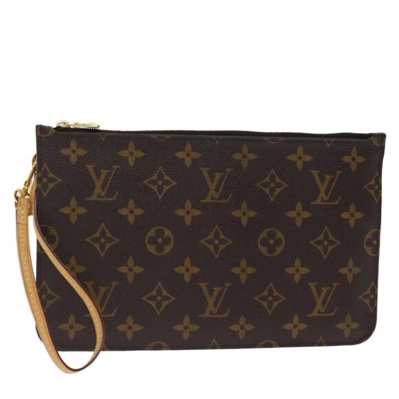 LOUIS VUITTON Monogram Neverfull MM Pouch Accessory Pouch LV Auth 70307 - Picture 1 of 16